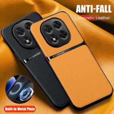 Magnetic Pu Leather Case For Xiaomi Redmi Note 14 13 12 Pro Plus 5G 11 10 Cover