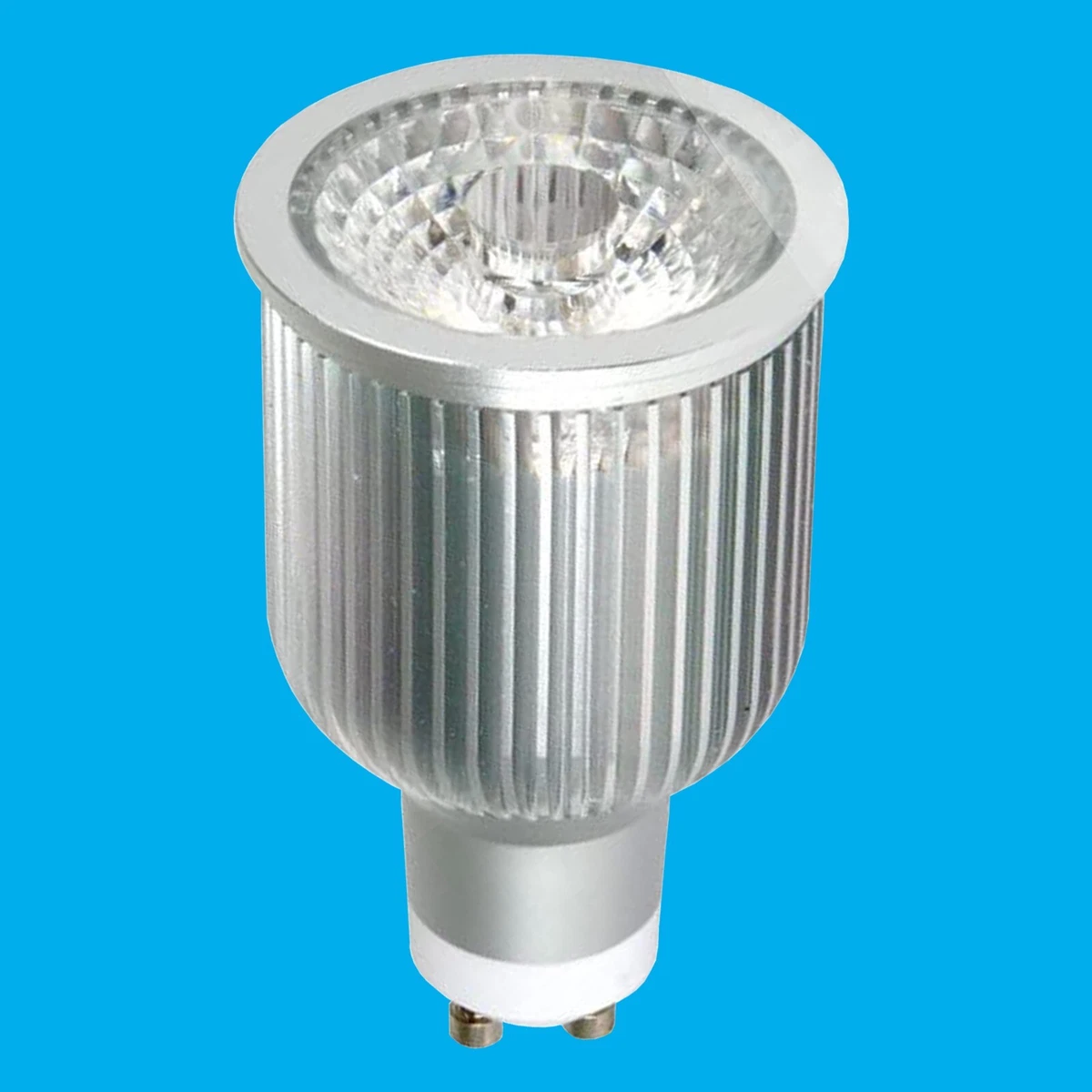 8x 9W à Variation Cob LED GU10 Corps Long Réflecteur 3000K Blanc Chaud  Ampoule