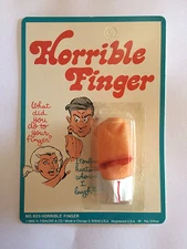 HORRIBLE FINGER GAG TRICK SCARY BLOODY WOUNDED HORROR NOVELTY TOY