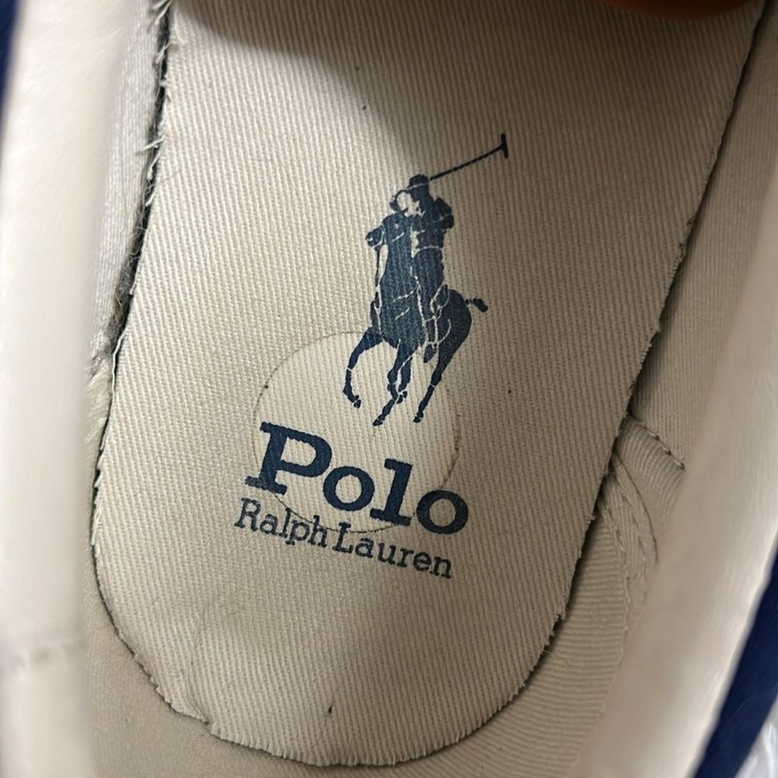 Sneakers Polo di Ralph Lauren Keaton pony blu navy stringate tela 9