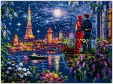 Magic Needle Counted Cross-Stitch Kit Weekend in Paris 550-766