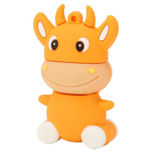 U Disk 3D Cartoon Calf Model Orange USB Storage For 7/8/10/Vista/XP/ TPG - Picture 2 of 34