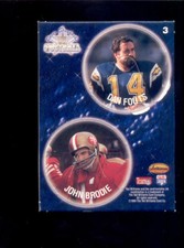 1994 TW DAN FOUTS JOHN BRODIE San Francisco 49ers San Diego Chargers Insert 