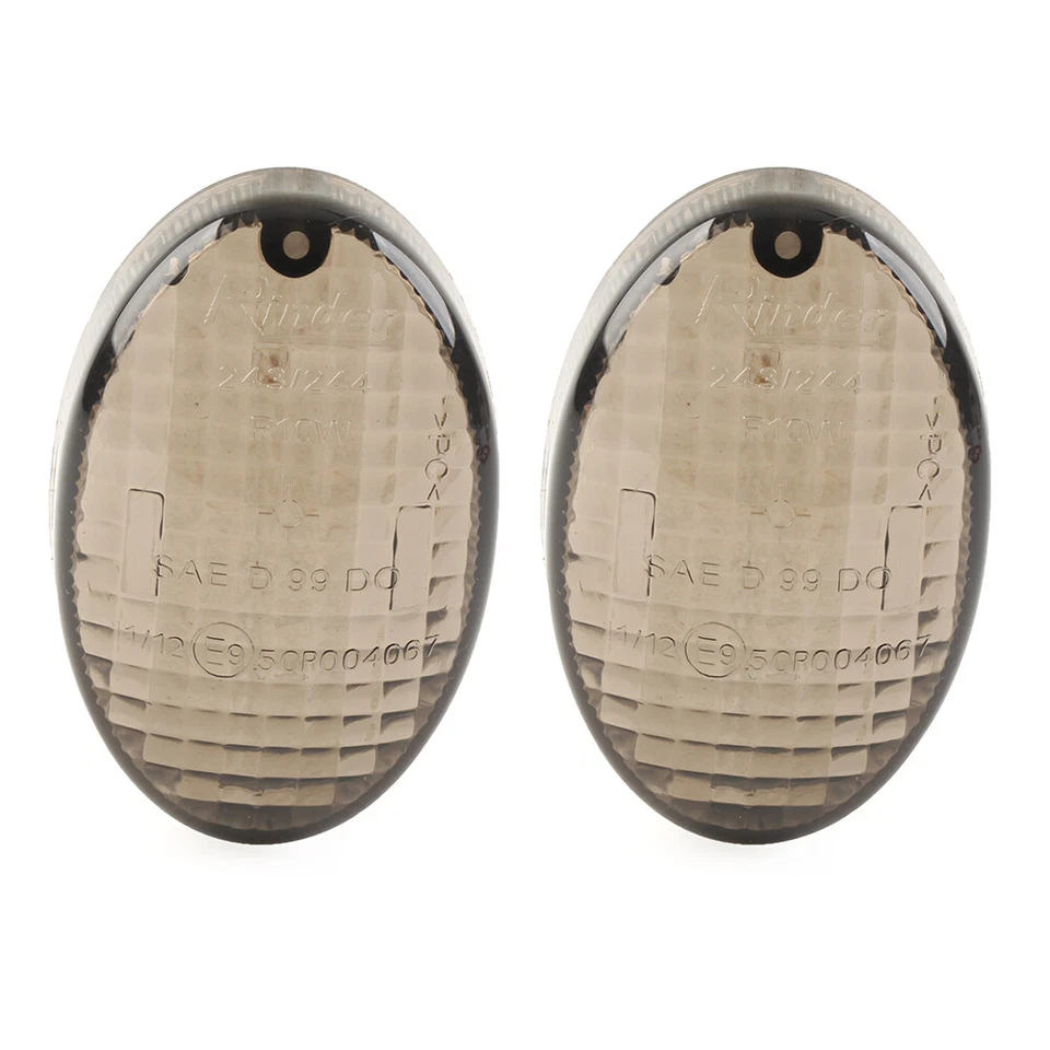 2x Turn Signal Light Lens For KAWASAKI KLX125/L KLX150/L KLX250SF KLX250 Smoke - Изображение 2 из 4