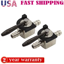2PCS 1/4" In-Line Fuel Shut Off Valve For Rotary 868 Oregon 07-403 Scag 48568 US