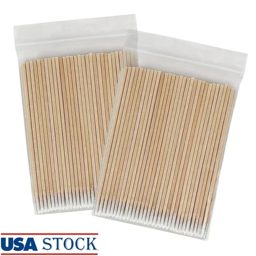 200 Pcs Microblading Cotton Buds Mini Precision Swabs Disposable Eyebrow Tattoo - product listing photo