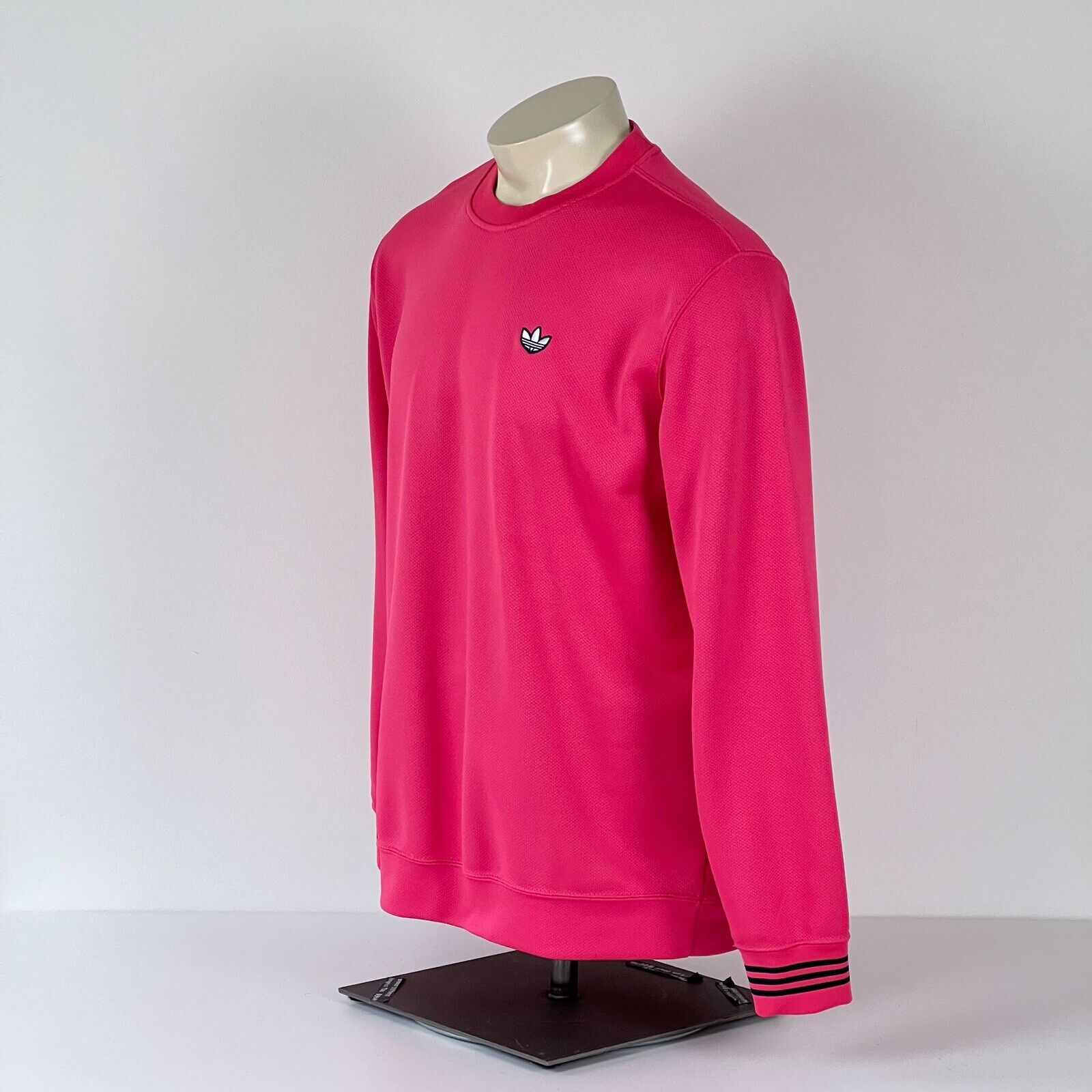 Adidas Originals Pique Crewneck Sweatshirt Pink S… - image 3