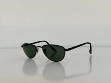 Vintage B L RAY-BAN RB 3008 W2193 Aviator Black Green Sunglasses Frame Only