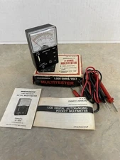 Vtg Micronta 8-Range Handheld Multimeter Multi Tester 22-027U W/box