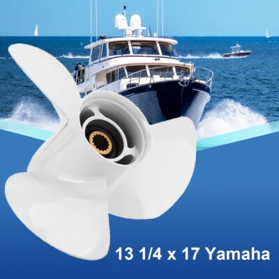 13 1/4 x 17 Outboard Prop 15 Spline Fit Yamaha 50-130 HP,6E5-45945-01-EL,RH
