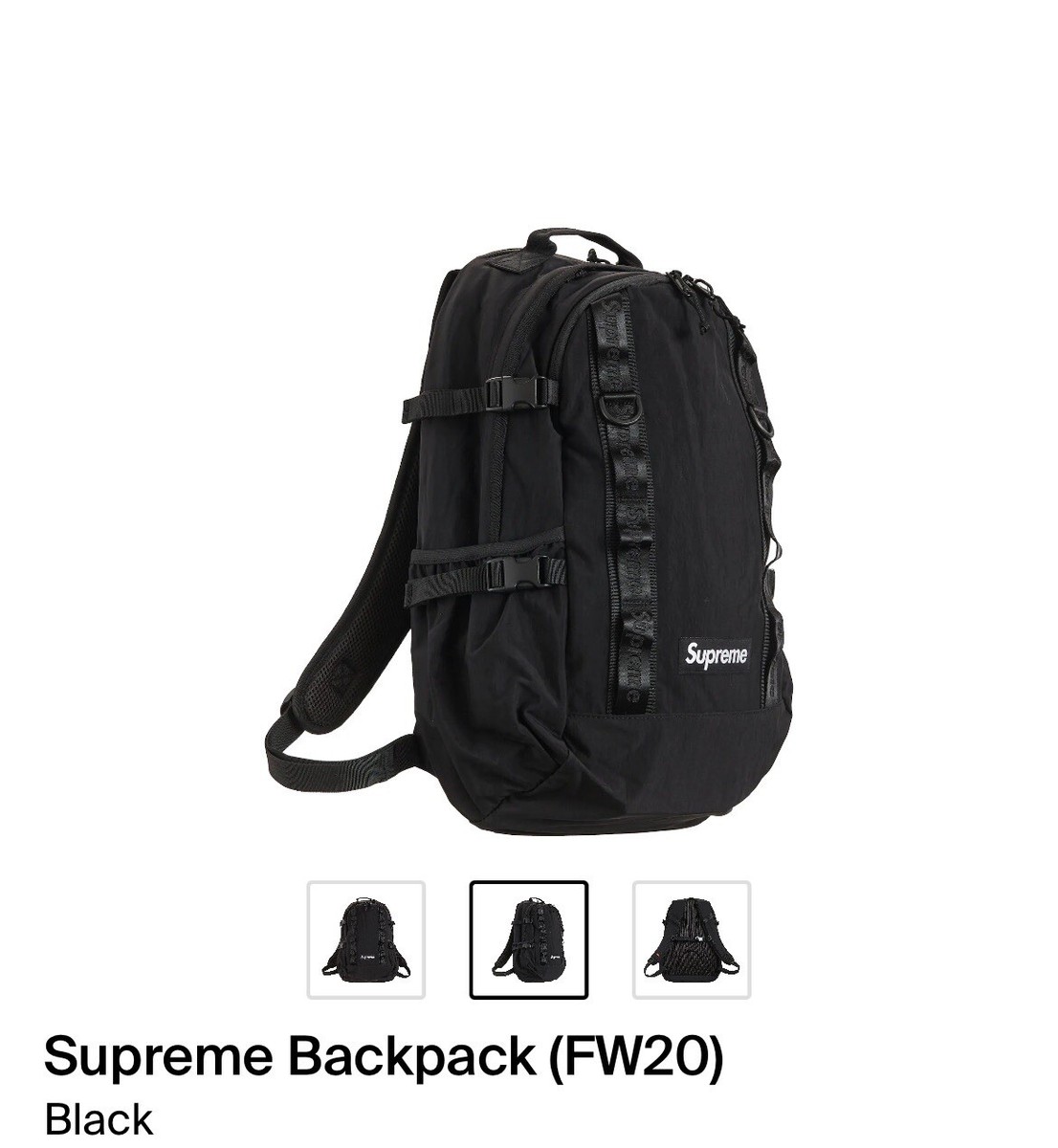 Supreme Backpack DEADSTOCK | eBay