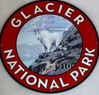 Vintage Style Glacier National Park Heavy Steel Metal Top Quality Sign