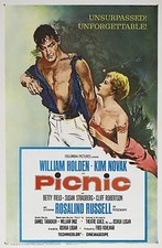 PICNIC POSTER WILLIAM HOLDEN KIM NOVAK ROSALIND RUSSELL JOSHUA LOGAN