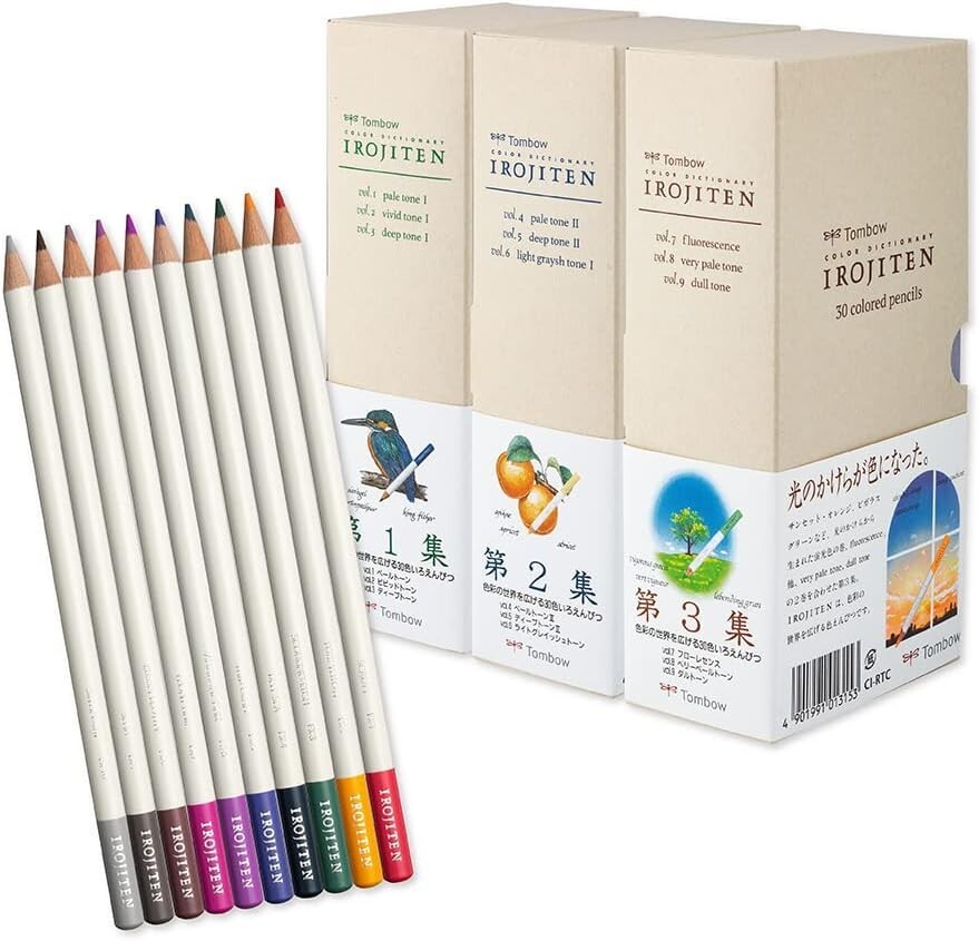 Tombow Color Dictionary, Colored Pencils, Set of 100 Colors,