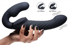 Strap U Ergo-Fit Twist Silicone Inflatable Rechargeable Strapless Strap-On Toy