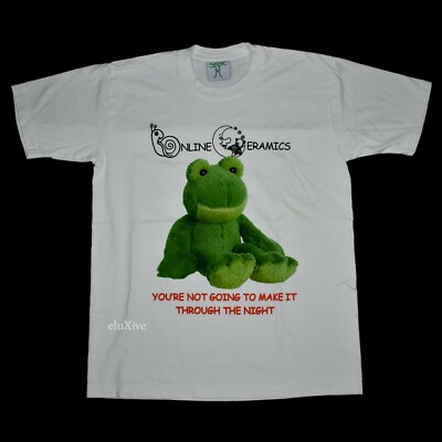 NWT 2021 Online Ceramics Final Destinations Frog T-Shirt White XL