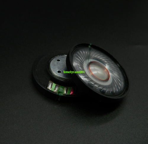 2pcs 40mm 0.25W 32Ohm 32Ω Headset speaker headphone Subwoofer White magnetic