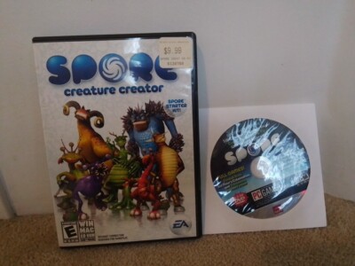 Spore Creature Creator 2008 Win/Mac CD-Rom + PC gamer 50  Creature Starter Pack
