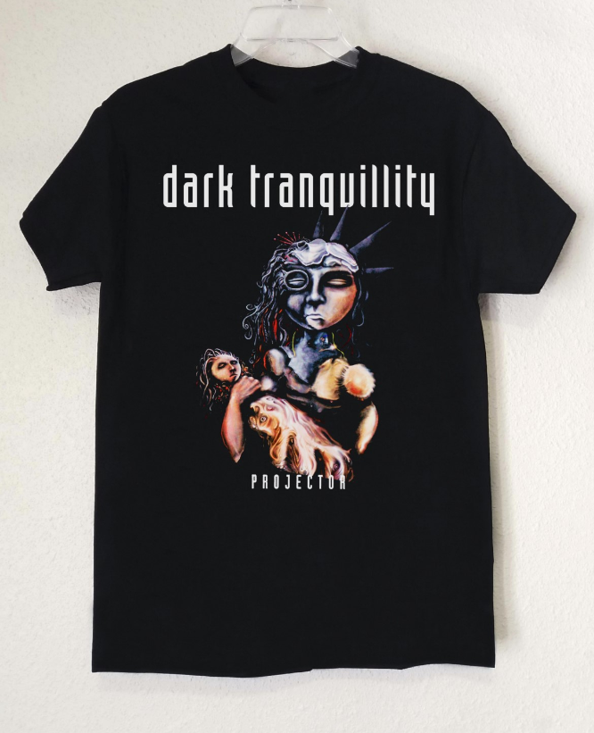 Vintage Dark Tranquillity Band Graphic Cotton Black Unisex T-Shirt All Sizes MC116