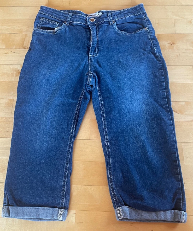 3/4 Hose Grösse 42 blau CollectionL Damen modisch Knickerbocker - Bild 2 von 4