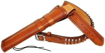 Leather 18'' Holster for Mare s Leg Lever Action Pistols .44 .45 .38 .22