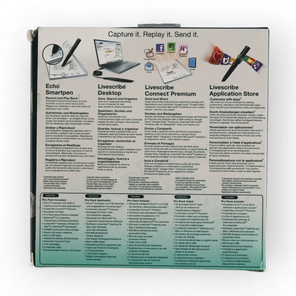 Livescribe Propack 8GB Echo Smartpen (Untested - Image 2 of 3