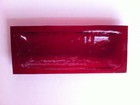 Vtg Red Lucite Plastic Spanish Revival Lamp Shade Replacement Panel Old Rat Rod — photo 3