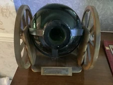 Antique Courvoisier Cognac VSOP Canon Decanter 18 “x10”x13” 