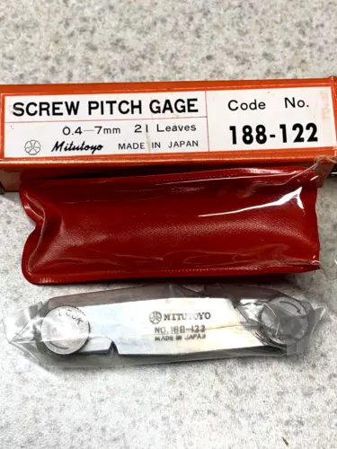 Machinist Tools: Mitutoyo Screw Pitch Gage 188-122 (NOS)
