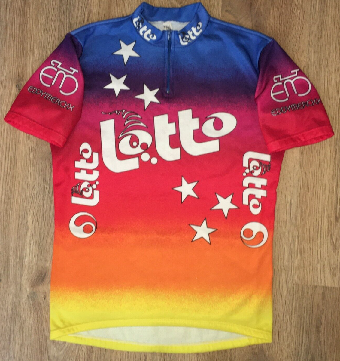 LOTTO EDDY MERCKX CYCLING JERSEY RARE VINTAGE CYCLING JERSEY taille 5/L