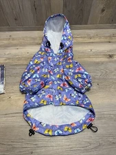 For SMALL Pet Cat Dog RainCoat Hoodie WATERPROOF Rain Jacket Rainwear Sz Large