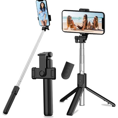 Aluminium Selfie Stick Stativ mit 68cm Höhe, 3-in-1 Design & Fernbedienung