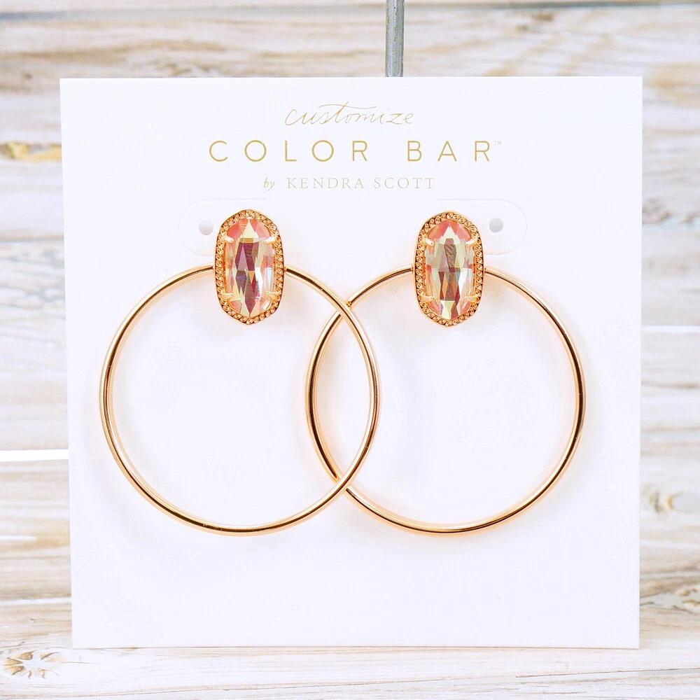 Kendra scott rose shop gold hoop earrings