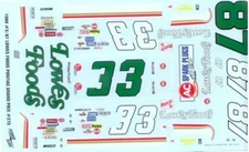 Powerslide 275 #3/#87 Lowes Foods 1989 Dale Earnhardt 1/24 waterslide decal