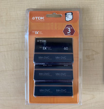 TDK Mini DVC Cassettes Package of 3 New 60 min. superior grade for all camcorder