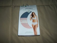 Lot of 3 Jockey Women's Organic Stretch Cotton Modern Briefs Size L NWT