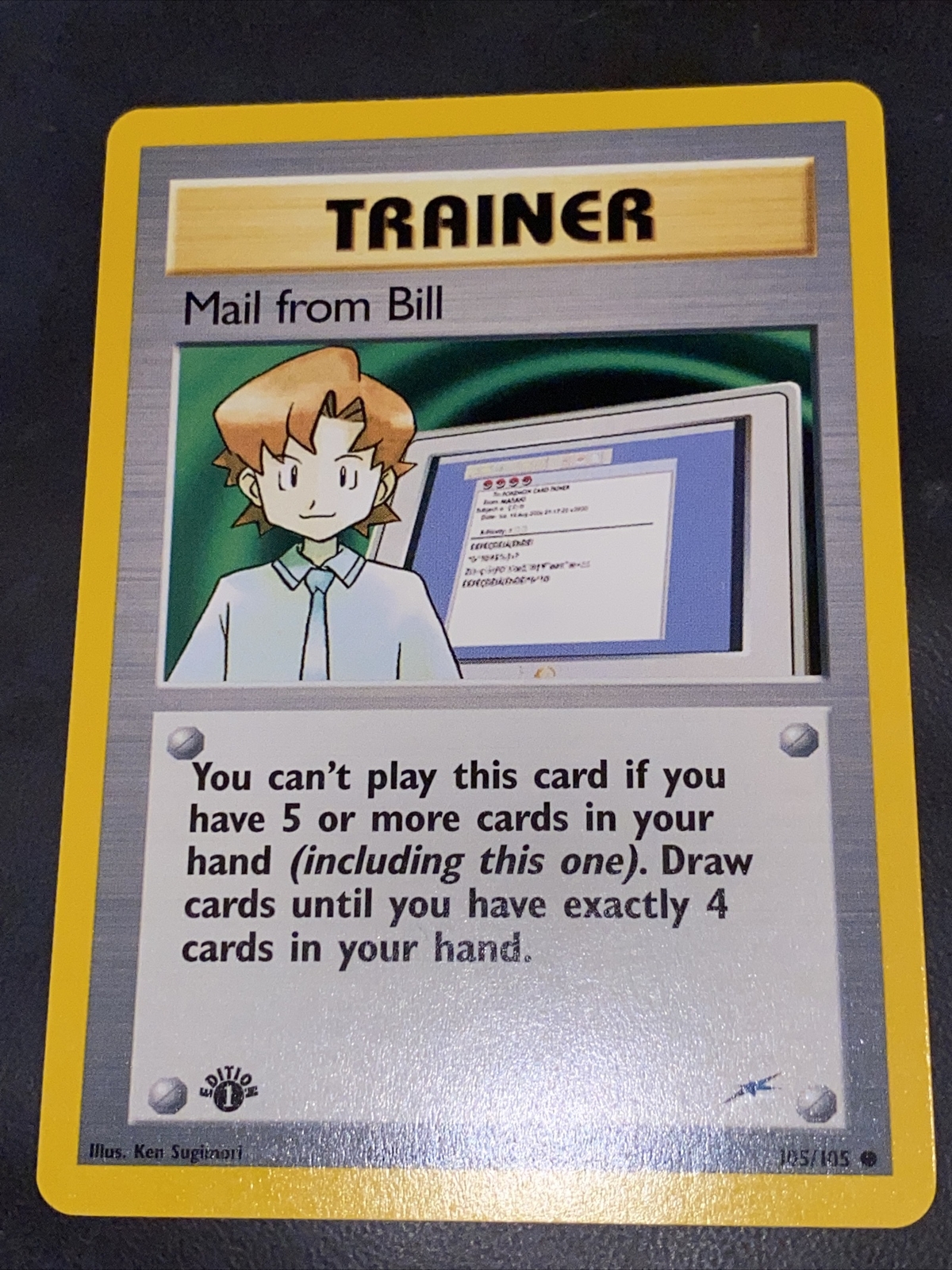 Pokemon Neo Destiny Trainer Mail from Bill 105 1st Edition
