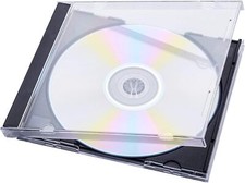 10.4 mm Standard Single Clear CD Jewel Case with Assembled Black Tray Packs