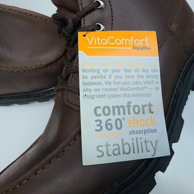Refrigiwear Comfort 360 Mens Brown Leather F2413-11 Ankle Work Boots Size 14W Refrigiwear Comfort 360 Mens Brown Leather F2413-11 Ankle  main image 4