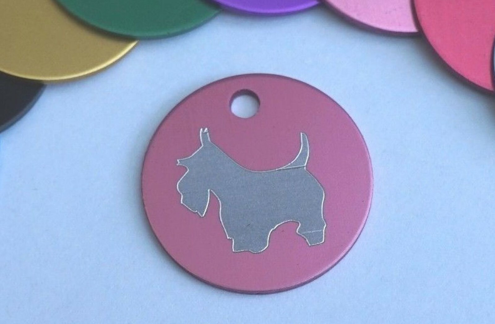 PERSONALISED DOG ID TAG MOST BREEDS IN STOCK ENGRAVED FREE QUALITY DOG