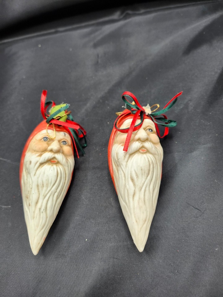 Christmas Ornament Assorted Lot Ceramic Clay Porcelain Ornaments Set