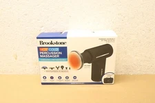 Brookstone Cordless Hot and Cold Percussion Deep Tissue Massager Gun, 6 levels