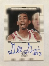 Gee Gervin 2000-01 SP Top Prospects First Impressions  #GG Auto