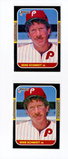 1987 Donruss Mike Schmidt #139 two (2) card lot