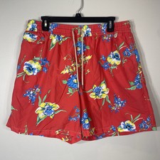 Polo Ralph Lauren Swim Trunks Hawaiian Tropical Floral Pattern Mens Size XXL