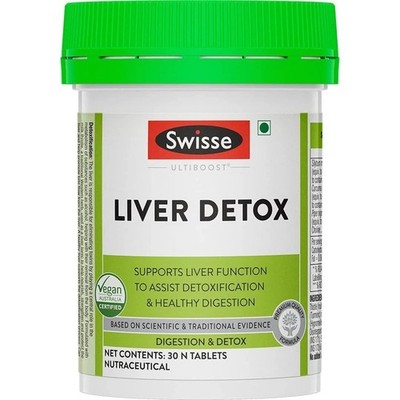Swisse Liver Detox High Strength 500mg Milk Thistle - 30 Tablets