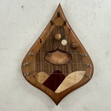 Moon Mountain Woods Inlay 3 String Door Harp Swedish Door Chime READ