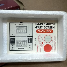 Nintendo Game & Watch BLACK JACK BJ-60 Multi Screen 1985 Mint In Box TESTED