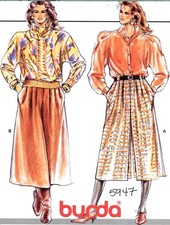 Culottes Pantskirt Misses 8-18, 34-44 BURDA 5...