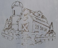 Farmhouse Reusable 10Mil Mylar Stencil Farmhouse Animal livestock